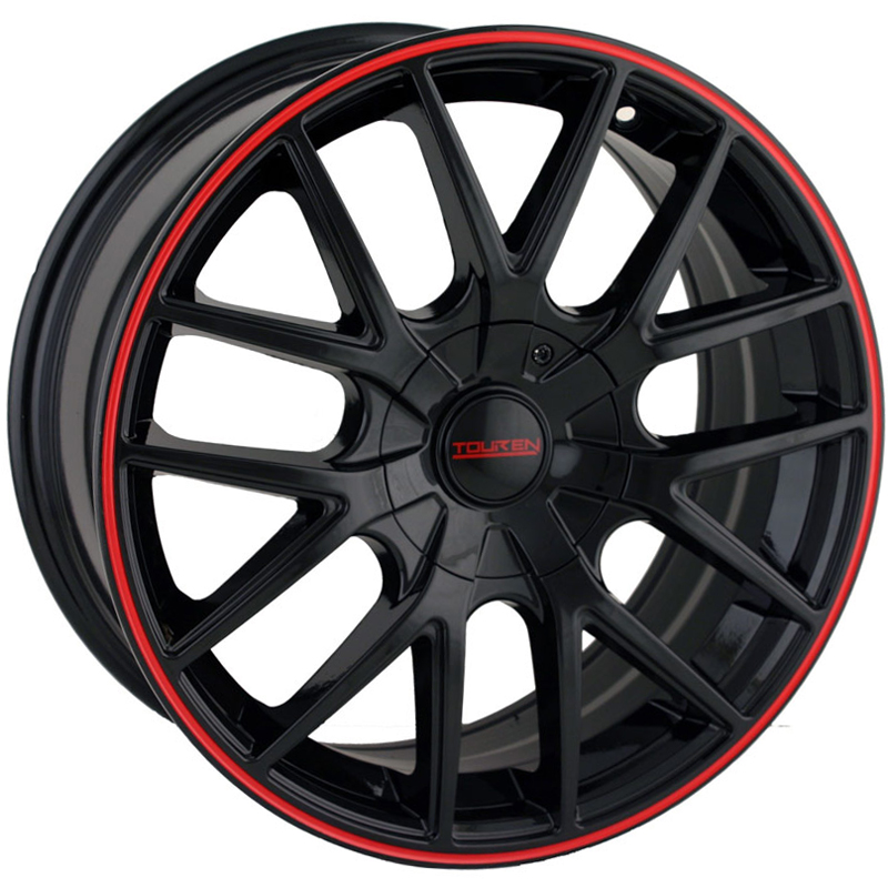 Alloy Wheels - Tr60 black/red line - Touren - 16
